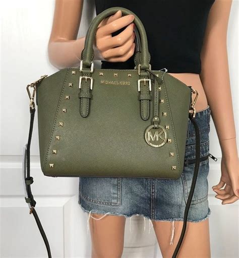 michael kors purse olive green.